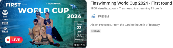 🇫🇷 CMAS Finswimming World Cup 2024 Round 1 &#8211; Aix en Provence, Finswimmer Magazine - Finswimming News