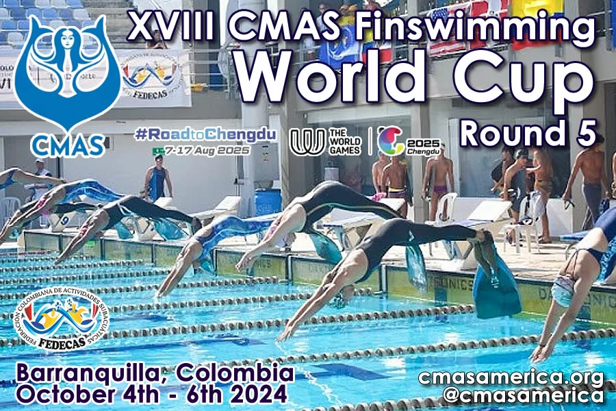 CMAS Finswimming World Cup 2024 Round 5 Barranquilla Finswimmer