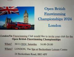 🇬🇧 Open British Finswimming Championships 2024 &#8211; London, Finswimmer Magazine - Finswimming News