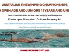 🇦🇺 Australian Finswimming Championships 2025, Finswimmer Magazine - Finswimming News